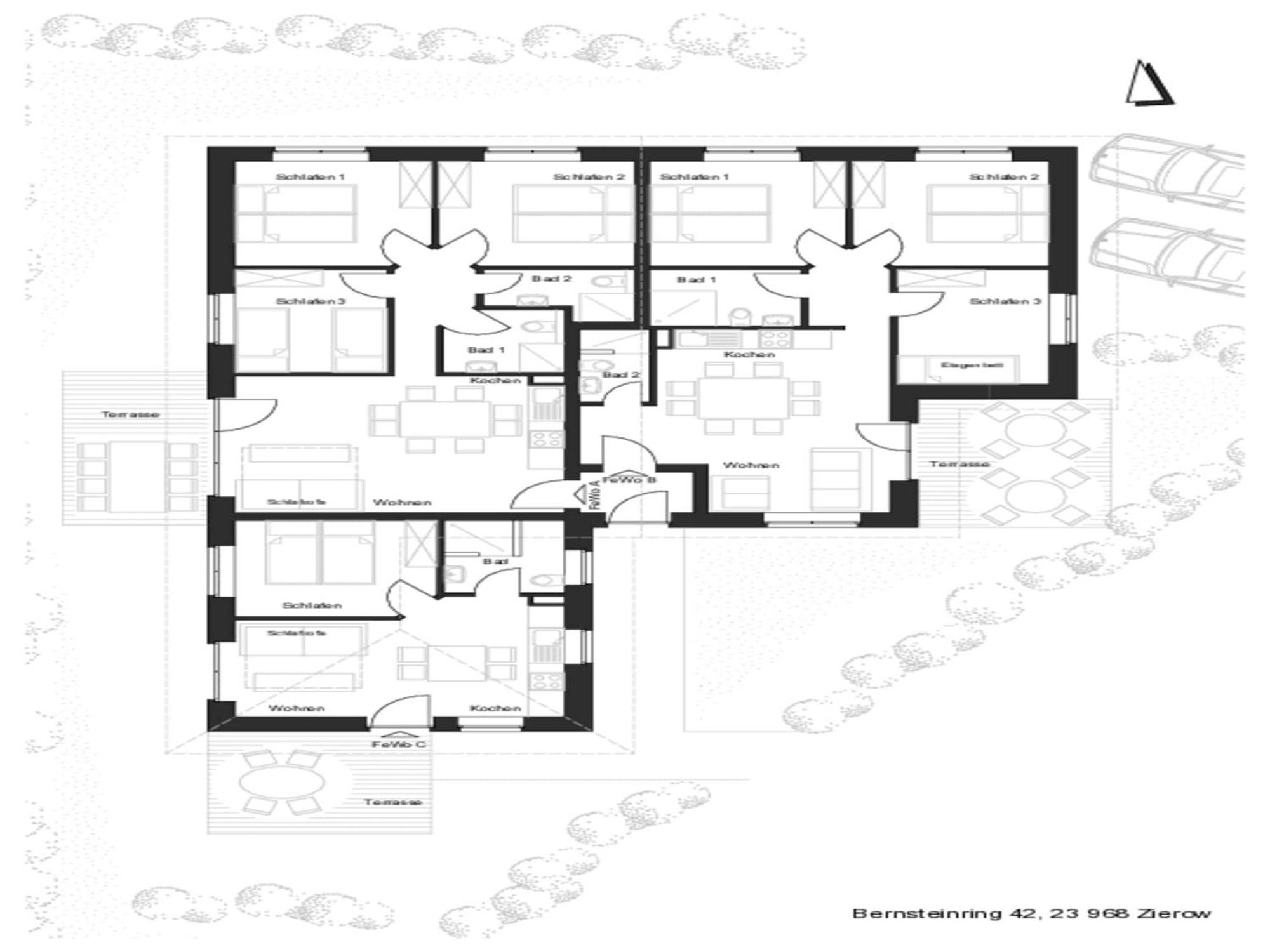 Peaceful Apartment In Zierow With Terrace Экстерьер фото